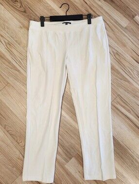 Eileen Fisher Classic White Stretch Dress Pants